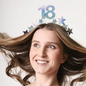 Čelenka s hvězdičkami stříbrná 18