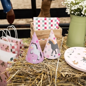 Čepičky papírové Koně 6 ks