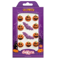 Cukrov dekorace na cupcakes Halloween 12 ks