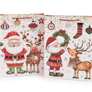 Dárková taška vánoční velká mix 1 ks