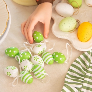 Dekorace Velikonoční - Vajíčka 12 ks