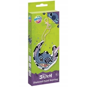 Diamantové maľovanie Stitch - výroba kľúčenky