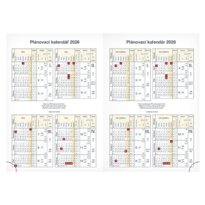 Diář 2026 fialový s květinami