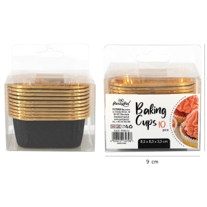 Formičky na pečení černo-zlaté 10ks