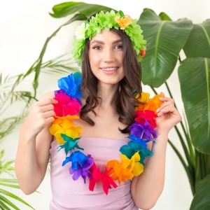 Čelenka zelená na gumičce