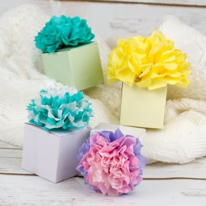 Hedvábné papíry mix barev pastel 10 ks