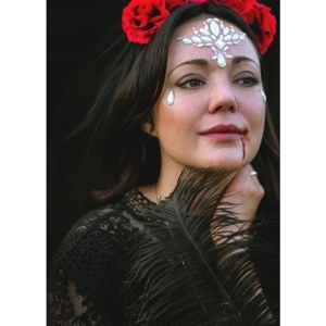 Kamínky na obličej Krystaly, Záře ve tmě, 9,5x8,5cm