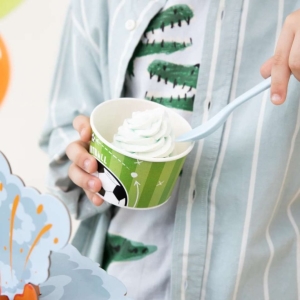 Kelímky na zmrzlinu Fotbal 150 ml 6 ks