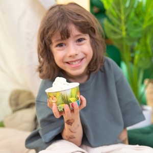 Kelímky papírové na zmrzlinu Lesní zvířátka 6 ks