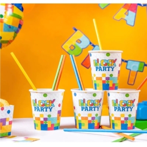 Kelímky papírové Block party 220 ml 6 ks