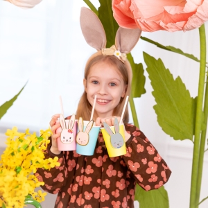 Kelímky papírové Zajíčci 220 ml 6 ks