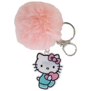Klíčenka Hello Kitty s chlupatou bambulkou