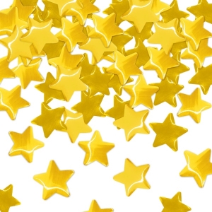 Konfety vystřelovací hvězdy zlaté 60cm