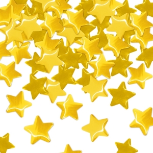 Konfety vystřelovací hvězdy zlaté 30 cm