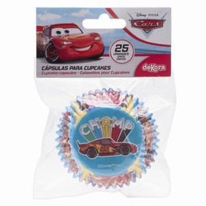 Koky na cupcakes Cars 25 ks