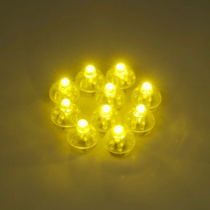 LED diody do balónků teplé bílé světlo 10 ks