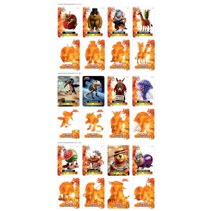 Laminované sběratelské kartičky BrainRot