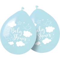 Latexov balnky Baby Shower modr 30 cm 8 ks