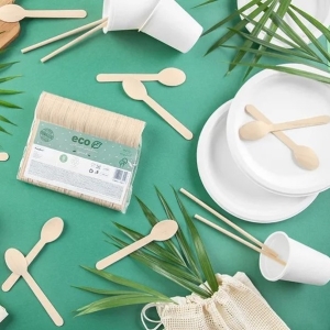 Lžíce dřevěné 16 cm 100 ks