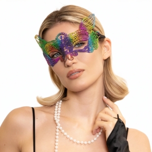 Maska benátská duhový vlk