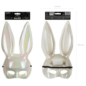Maska Zajíček bílá lesklá