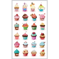 Nlepky Mini Cupcakes 7,5 x 12,3cm