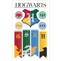 Nlepky Mini Harry Potter vlajky 7,5 x 12,3cm