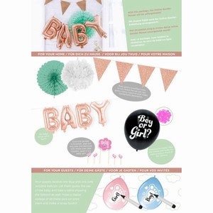 PARTY set Gender Reveal Boy