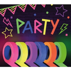 Pásky lepící neonové 5 m 6 ks