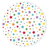 Podloka dortov Multicolour Bright Stars 29cm