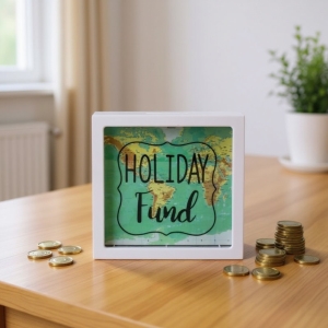 Pokladnička dřevěná Holiday 20 x 20 cm