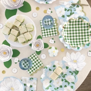 Prostírání papírové ve tvaru kytky 8 ks