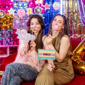 Rekvizity do fotokoutku Retro 18 ks