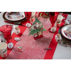 Šerpa na stůl sněhová 26cm x 5m