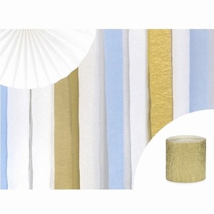 SERPENTÝNA krepová zlatá 5cm/10m