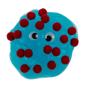 Sliz glitrový s očima mix barev