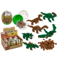 Stavebnice Dinosaurus ve vajku 9 cm 1 ks