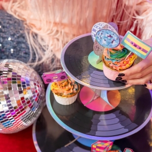 Stojan na dort Retro Disco 34x39cm