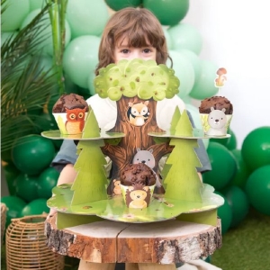 Stojan na muffiny Lesní zvířátka 40x32 cm