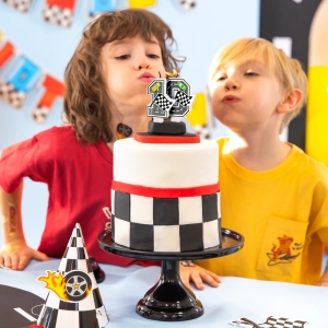 Svíčka závodní auto č. "1" 7 cm