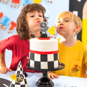 Svíčka závodní auto č. "9" 7 cm