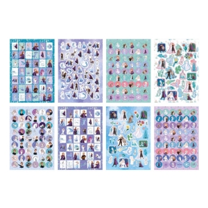 Třpytivé samolepky Ledové králoství A5 8 archů