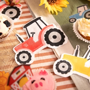 Ubrousky papírové Farma (traktor) 12 ks