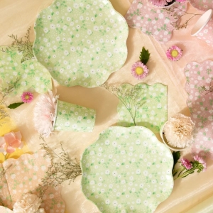 Ubrousky papírové luční kvítí mix barev 24 x 24 cm 12 ks