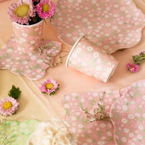 Ubrousky papírové luční kvítí mix barev 24 x 24 cm 12 ks