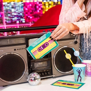 Ubrousky papírové retro kazeta 10 ks