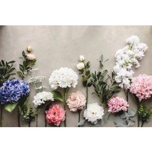 Umělá květina – Pivoňka, 35 cm, bílá