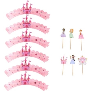 Zápichy na cupcakes Princezny 6 ks