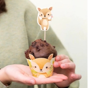 Zápichy na dort Lesní zvířátka 9 ks