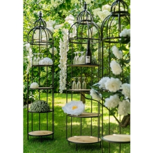 Závěsná kytka větve s bílou hortenzií 170cm